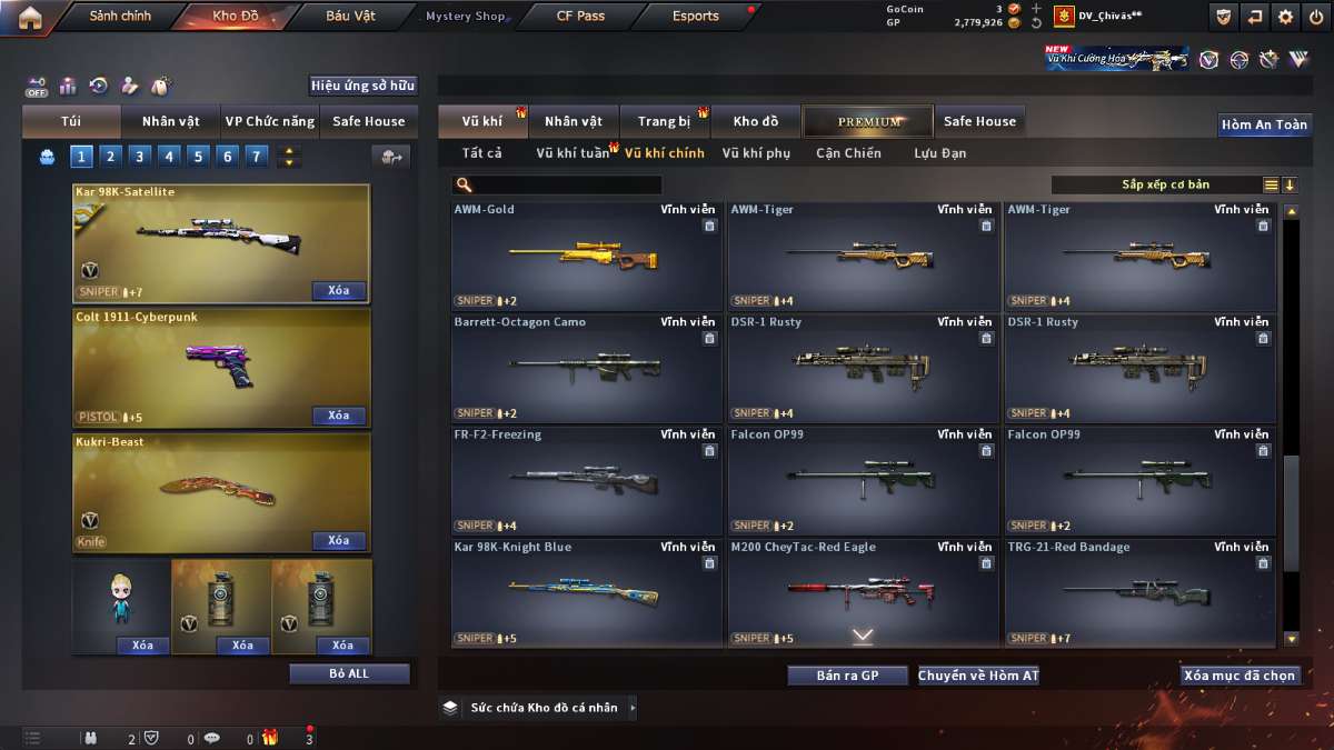 shop acc cf uy tin gia re